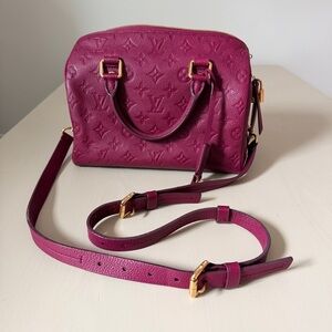 Louis Vuitton Monogram Empreinte Speedy 25 Bandouliere